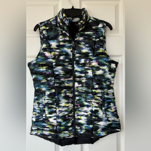 Tangerine Quilted Down Vest Tie Dye‎ Look Women’s Medium